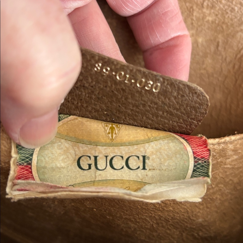 Gucci Ladies Sherry Line Monogram Clutch/Shoulder bag-VINTAGE - Picture 2 of 16